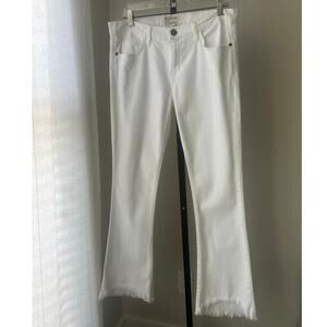 Currrent Elliot White Boot Cut Jeans